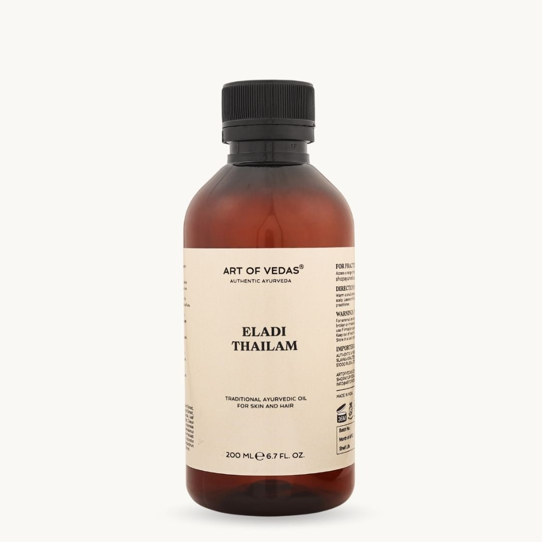 Art of Vedas Eladi Thailam 200ml - Ayurvedic Oil for Skin and Hair Care