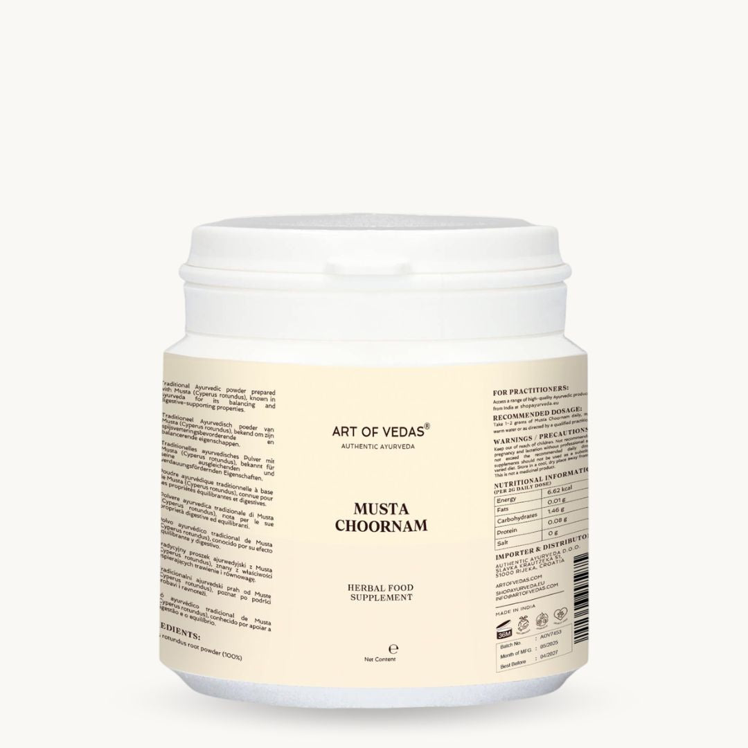 Art of Vedas Musta Choornam - Ayurvedic Herbal Powder for Digestive Balance and Metabolism Support