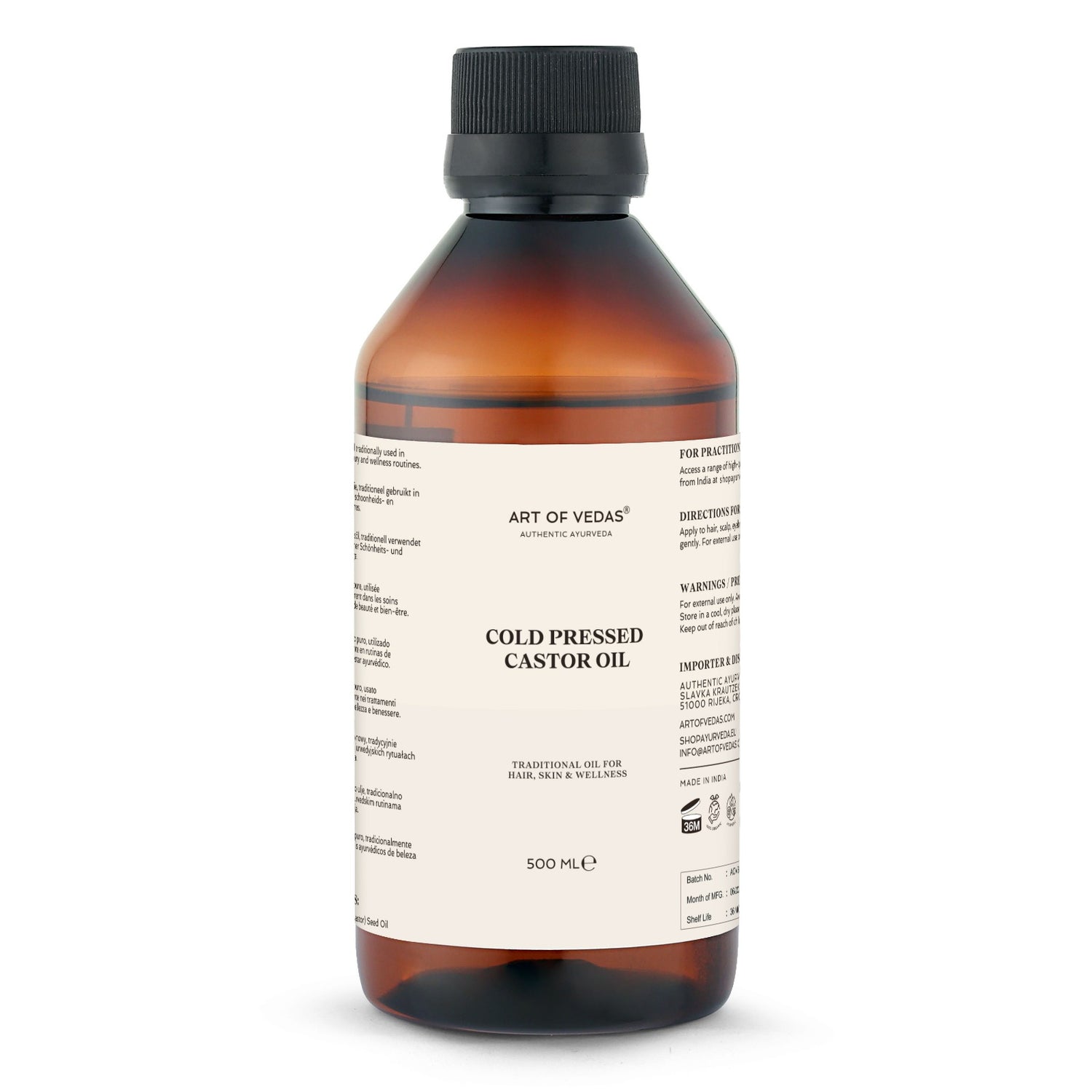 Aceite de ricino orgánico 500ML