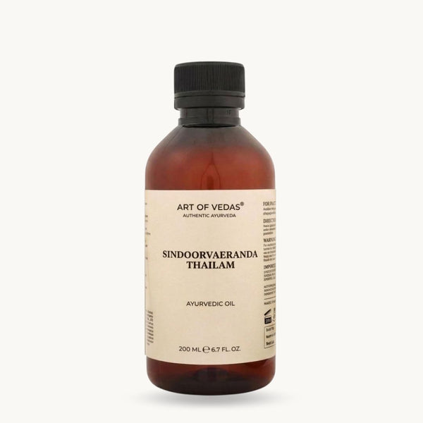 Art of Vedas, Sinduvarairanda Thailam, 200 ml, Thailam ayurvédico clásico