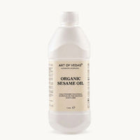 Art of Vedas, Aceite de Sésamo Orgánico, 1 Liter, preparacion ayurvedica clasica