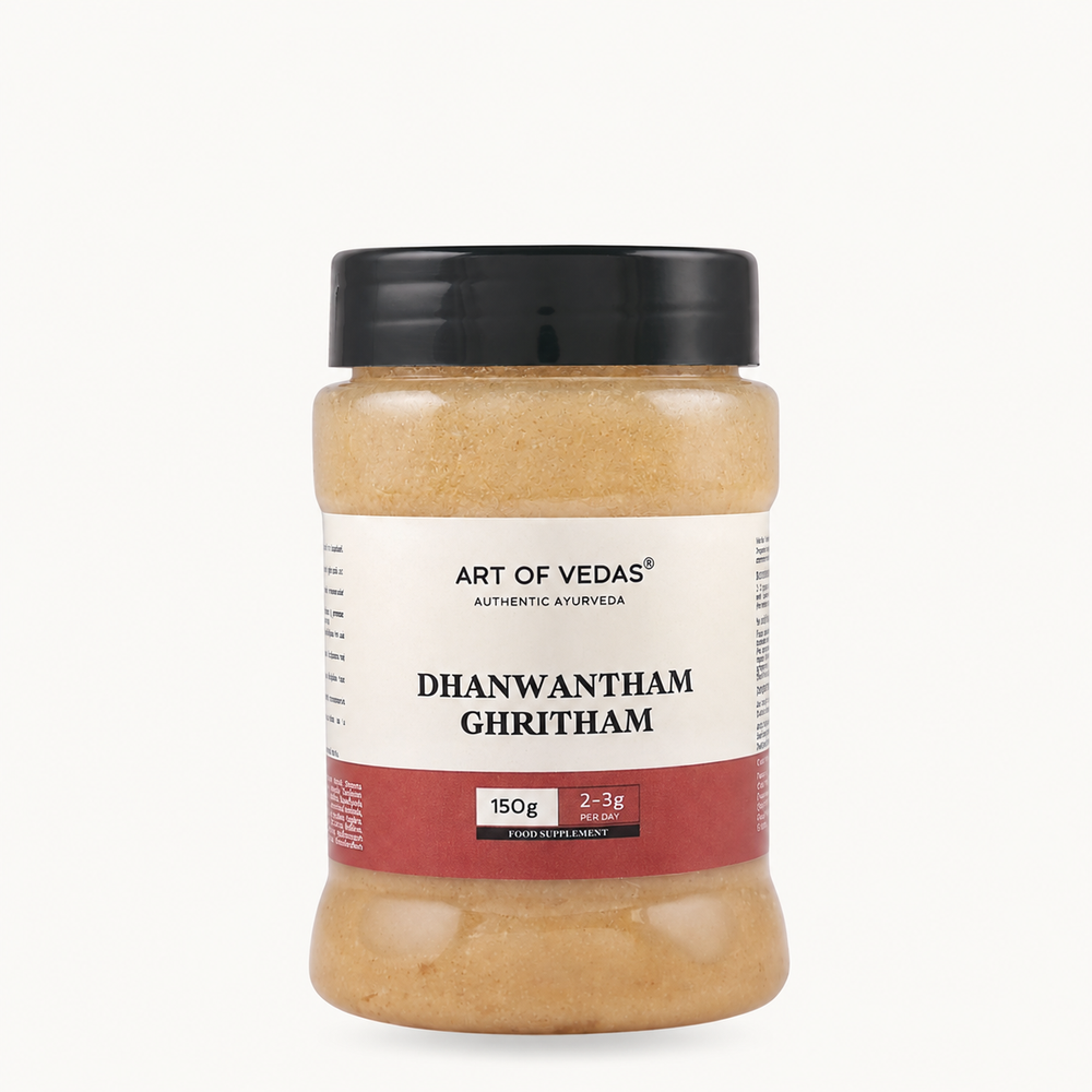 Art of Vedas Dhanwantharam Ghritham, 150 g, complemento alimenticio ayurvédico